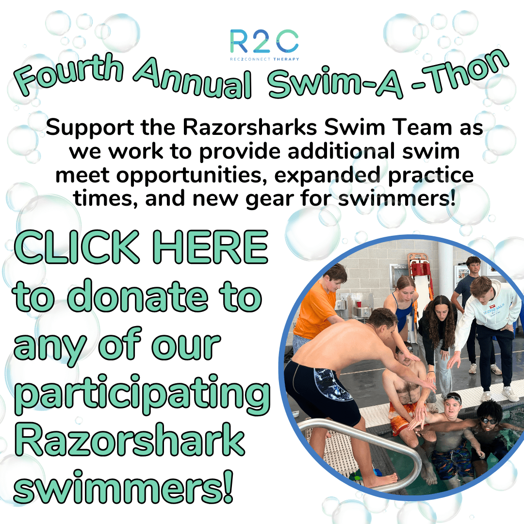 Graphic to click to donate to any Razorsharks swimmer participating in the Fourth Annual Swim-A-Thon.